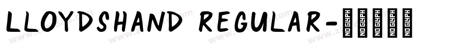 LloydsHand Regular字体转换